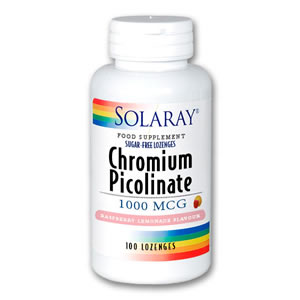 Solaray Chromium Picolinate (Sugar Free) - 1,000ug